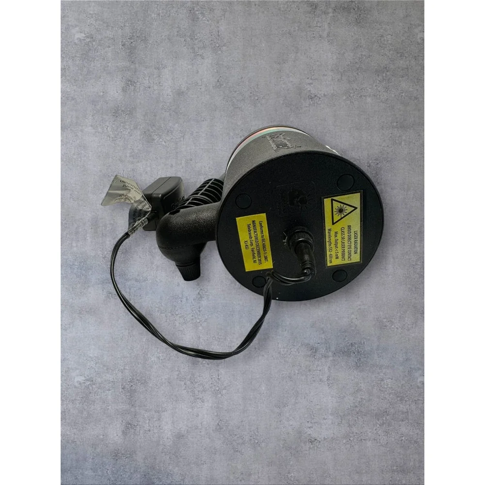 Star Shower Laser Light Projector Black Green Star Display Auto Dusk/Dawn